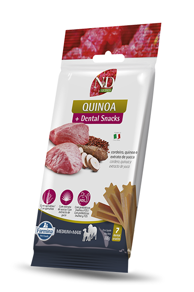Cordeiro, Quinoa e Yucca Petiscos Dentais Medium & Maxi